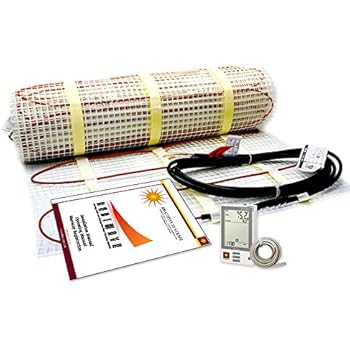 90 Sqft Electric Floor Heating System with Required GFCI Programmable Thermostat 240V