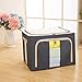 PYRUS Baby Clothes Organizer, Collapsible Storage Box Oxford Fabric Steel Shelf Lidded Closet Organizer(22L)