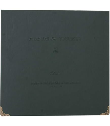 Album illustré pour collectionner les tickets, billets d'entrée