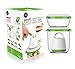 FOSA Vacuum Food Storage System Reusable Container Starter Set with Vacuum and 2 Reusable containers