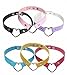 Unisex Vintage Collar Punk Goth Emo Heart Leather Choker Necklace