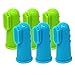 Jalousie 12 Pack Dog Dog Toothbrush Teeth Tooth Brush 6 Silicone Finger Brush and 6 Dual Headed Cleaning Brushes for Dental Care Dental Health