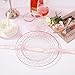 102 Pieces Rose Gold Disposable Plastic Plates, Premium Clear Wedding Party Plates with Dot Design Includes: 51 Dinner Plates 10.25