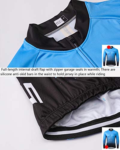 image for Mengliya MR Strgao Men's Cycling Winter Thermal Jacket Windproof Long 