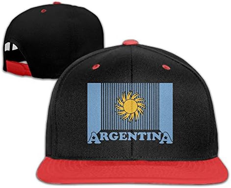 Boy's Argentina Flag Sun Contrast Baseball Cap Red