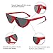 FEISEDY Cat Eye Half Frame Sunglasses Womens Retro Clout Goggles B2282