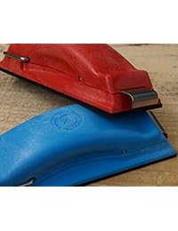 Tiempo Shaver Herramientas preppin 'Arma ergonómico bloque de lija, para lijado en seco y mojado. Fácil de carga, Plain paper Sander. Conjunto de 2 Color Coded mano Sanders. Multiuso