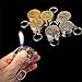 1 PCS Golden Silver RMB Dollar Euro Coin Shape Design Butane Lighter Men Gift No Gas radom