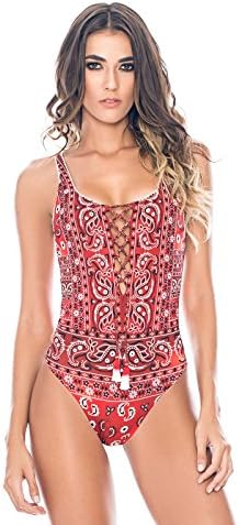 Agua Bendita Womens Bendito Gooseberries One Piece (M)