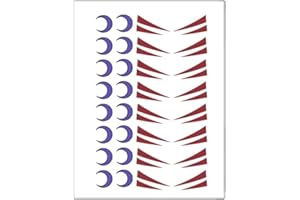 MEIFNG Anime Cosplay Tattoo,Anime Cosplay Temporary Sticker (A)