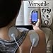 BrownCastle Shield Touchscreen Rechargeable TENS Unit, Electronic Massager for Neck and Back Pain