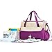 SoHo Animals Diaper Tote Bag 10Pc, ElephantsPurple