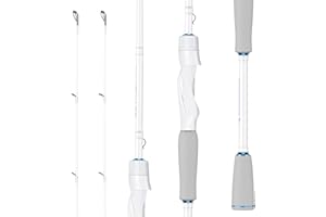 KastKing Centron Lite Twin Tip Fishing Rods, IM6 Graphite Blanks, Twin Tip Fishing Rods, Stainless Steel Guides with Ceramic Rings, Split or Full Rear EVA Handle Design, Drop Shot Hook Keeper