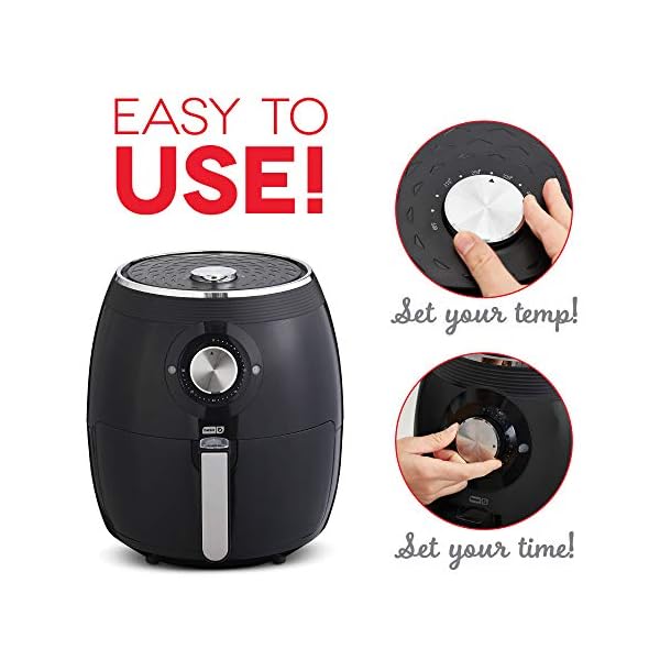 DASH Deluxe Electric Air Fryer + Oven Cooker with Temperature Control