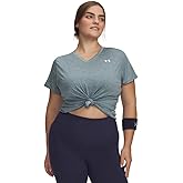Under Armour Womens Tech Twist Short Sleeve V Neck Plus