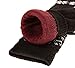 Mens Slipper Fuzzy Socks Fluffy Cozy Soft Warm Winter Fleece Lined Sherpa Comfy Thick Christmas Thermal Socks With Grips (One Pair Black Snowflake)