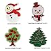 Ximkee 20pcs Christmas Santa Snowman Tree Gift Collection Iron-on or Sew-on Embroidered Patches Motif Appliques