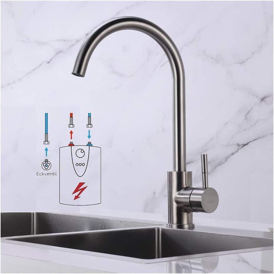Micoe Kitchen Sink Faucet 360 Degree Rotation of The LowPressure Mixer