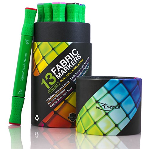 Fabric Markers Permanent Marker Pens for Fabrics T Shirts Clothes Big