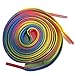 YFINE 47.2 inches(120CM)Length Gradient Rainbow Color Flat Shoelaces for Shoes Sneakers-2 Pair
