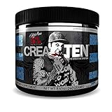 Rich Piana 5% Nutrition CreaTEN 10 Creatine System (Blue Raspberry) 8.14oz (231 Grams) 30 Servings