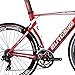 Eurobike OBK Lightweight Aluminium Road Bike 700C Wheels Commuter Cycling Bicycle 14 Speed 54cm (Red)thumb 4