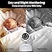 Baby Monitor - Video Baby Monitor with Camera, Remote Pan-Tilt, HD Display, Super Clear Night Vision, and Two-Way Talk (Cool White)