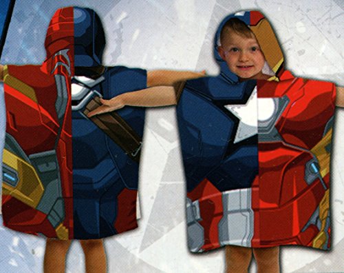 captain america hooded towel