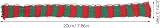 BESTonZON Mini Christmas Scarves Red Green Striped Wool 20x0.8 Inch view 4
