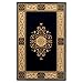 Superior Indoor Area Rug, Plush Carpet Cover, Traditional Oriental Medallion, Perfect for Hallway, Entryay, Living, Dining, Bedroom, Office, Kitchen, Medallion Collection, 5' x 8', Coffee
