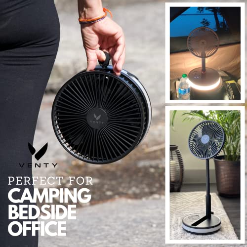 VENTY Portable Fan Wireless Battery Operated Fan, 48HR Run Time
