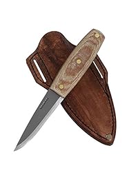Condor Tool & KNIFE, Primitiva Mountain cuchillo, 4 en hoja, mango de micarta café con vaina