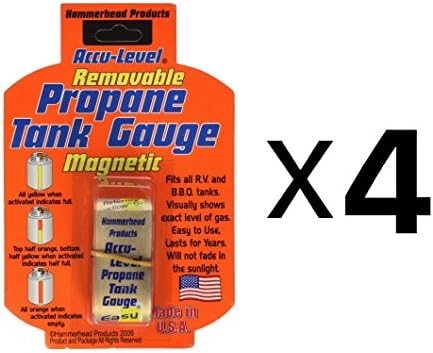 Harold Import 019Pro "Accu-Level" Propane Magnetic Tank Gauge Durable (4-Pack)