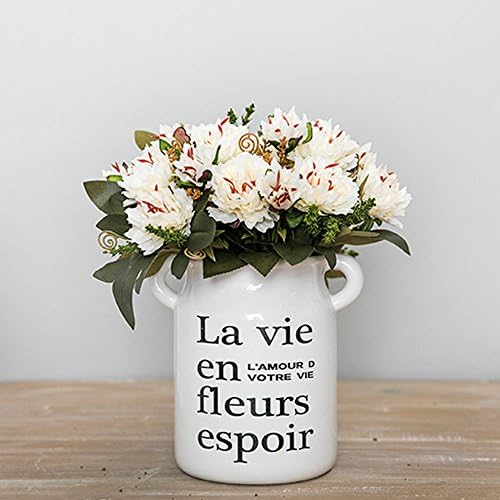 Felice Arts 2 Pack Artificial Peony Flower 10 Heads 11.3" Fake Silk Peony Bouquet Flower for Room, Home, Hotel, Party Decoration and Holiday Gift-Cream