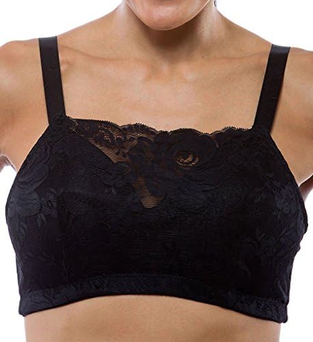Teri Ingrid Wirefree Lace Cami Bra (2711) 44DD/Black