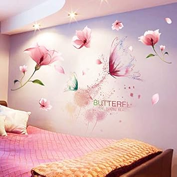 Amazon Com Fefre Bedroom Wall Sticker 3d Romantic Teenage