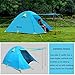 WEANAS Professional Backpacking Tent 2 3 4 Person 3 Season Weatherproof Double Layer Large Space Aluminum Rod for Outdoor Family Camping Hunting Hiking Adventure Travel (Extra Size Azure, 3-4 Person)
