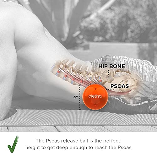 Aletha Orbit Hip Flexor Release Ball Psoas Massage Ball for Pain