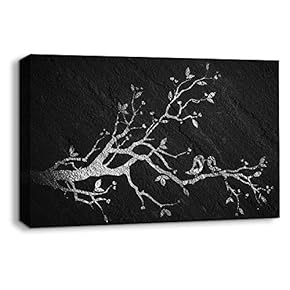 NWT Canvas Wall Art Sports Abstract Black Painting...
