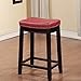 Linon Claridge Red Counter Stool, 26