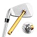 Golf Club Groove Sharpener Tool with 6 Cutters, Vancle Golf Club Re-Grooving Cleaning Tool 6-Tip, Golf Accessories (Gold)