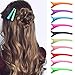 fani Hair Clips Duck Teeth Bows Multi-Color Plastic Barrettes Professional Non-Slip Design Crocodile Hair Clips for Women,Girls