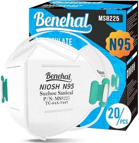 Amazon.com: Sanical Benehal NIOSH N95 Respirator MS8225 (20 Masks