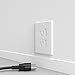 Upgraded Self Closing Eliectrical Outlet Covers | Child Proof Safety Universal Wall Socket Plate | Automatic Sliding Cap Cover Standard Wall Outlet Covers (12 Pack)