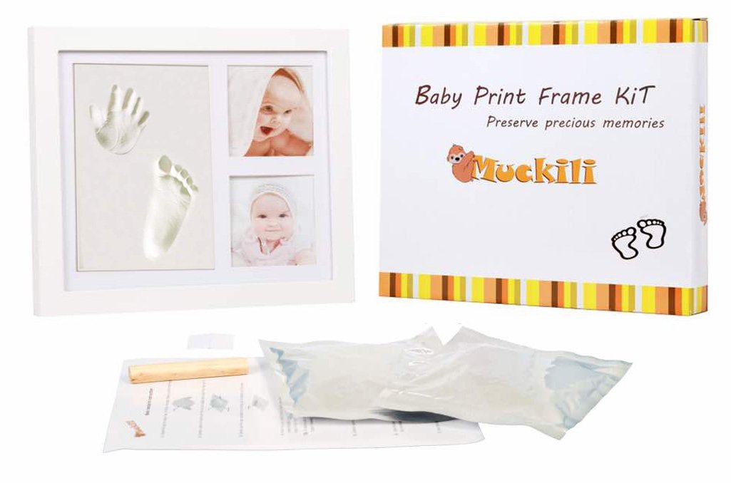 Muckili marco de fotos para bebé – marco huella de mano y