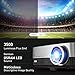 Projector, TaoTronics Video Projector 3500 lumens 200″ Support 1080P LED Home Theater Projector HDMI VGA AV USB for Movie Business Gamingthumb 2
