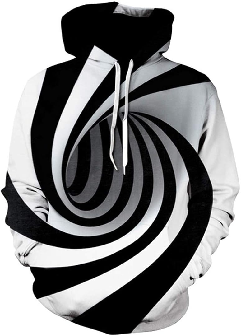 Man Long Sleeve Hooded Pullover 