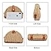 Crossbody Straw Bag,Womens Rattan Woven Handbag Straw Shoulder Bag for Beach Travel