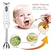 Immersion Hand Blender Set 4-in-1 Smart Powerful Hand Mixer, Variable 6 Speed Control with 500ml Food Chopper, Egg Whisk & 600ml BPA Free Beaker for Baby Food Shakes Smoothies Sauces Soups(white)