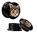 BodyJ4You Screw Fit Plugs Steampunk Cat 6G-14mm 2PC